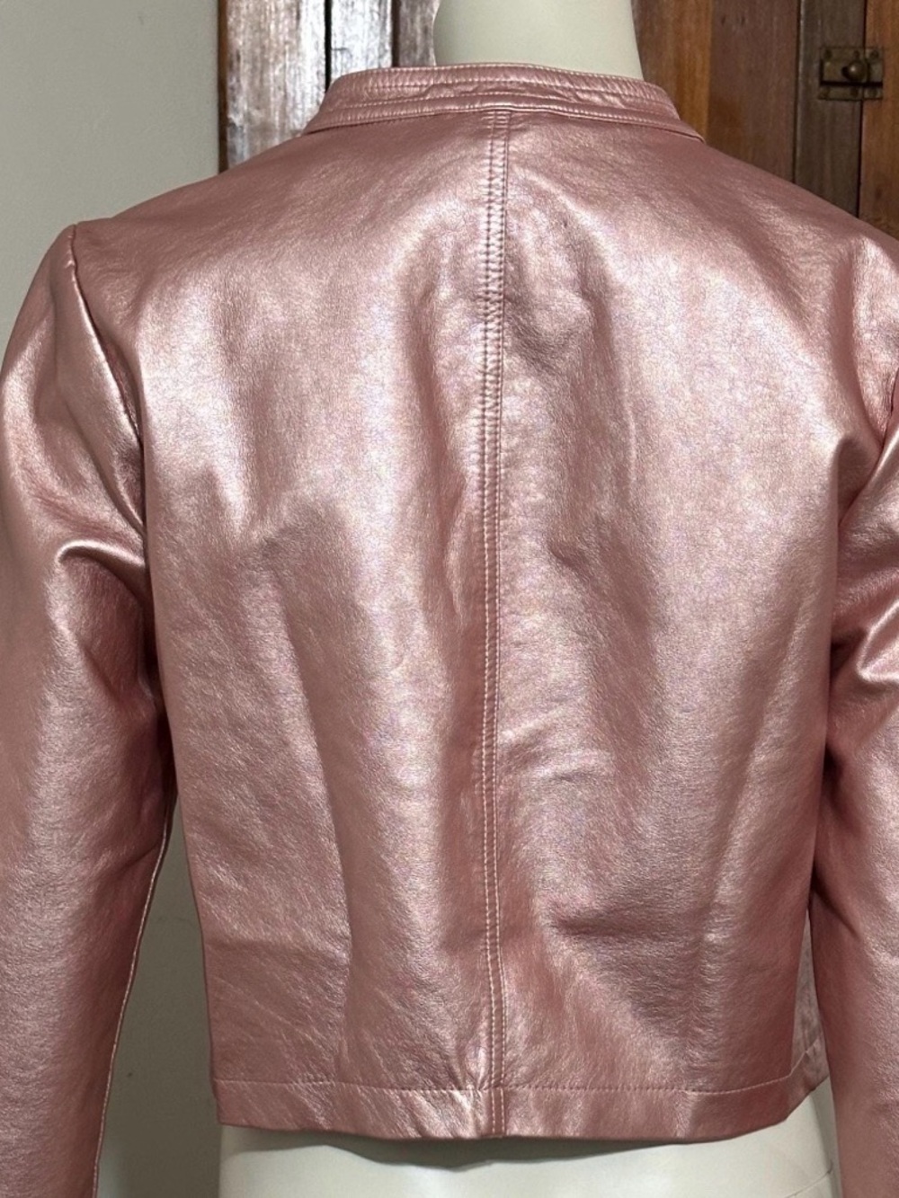 Venus Rose Gold Moto Jacket - Picture 3 of 4